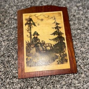 Set of 3 wooden plaque pictures